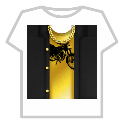Bacon Gold T-shirt (With chain and buttons)