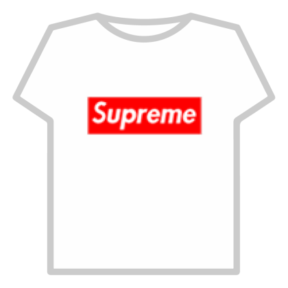 Supreme t shirt roblox free on sale